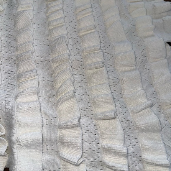 Fashion Nova Cream Ruffle Romper - Picture 5 of 8